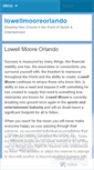 Mobile Screenshot of lowellmooreorlando.wordpress.com