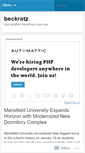 Mobile Screenshot of beckratz.wordpress.com