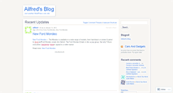 Desktop Screenshot of ailfred.wordpress.com