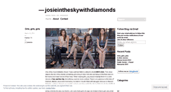 Desktop Screenshot of josieintheskywithdiamonds.wordpress.com