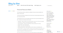 Desktop Screenshot of benjgilbert.wordpress.com