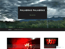 Tablet Screenshot of palabraspalabras.wordpress.com