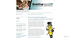 Desktop Screenshot of buddingheadspr.wordpress.com