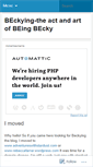 Mobile Screenshot of beckying.wordpress.com
