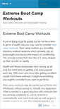 Mobile Screenshot of extremebootcampworkouts.wordpress.com