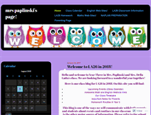 Tablet Screenshot of mrspaplinski.wordpress.com