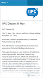 Mobile Screenshot of iipcblog.wordpress.com