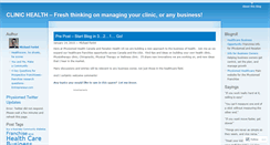 Desktop Screenshot of clinichealth.wordpress.com