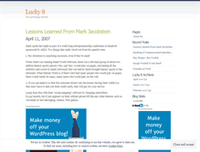 Tablet Screenshot of lucky8.wordpress.com