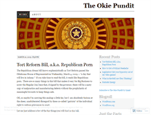 Tablet Screenshot of okiepundit.wordpress.com