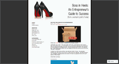 Desktop Screenshot of bossinheels.wordpress.com