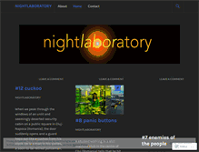 Tablet Screenshot of nightlaboratory.wordpress.com