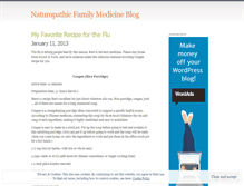 Tablet Screenshot of naturopathicfamilymedicine.wordpress.com