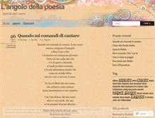 Tablet Screenshot of langolodellapoesia.wordpress.com