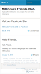Mobile Screenshot of millionairefriendsclub.wordpress.com