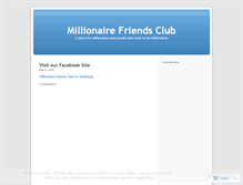 Tablet Screenshot of millionairefriendsclub.wordpress.com