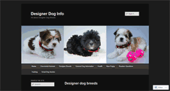 Desktop Screenshot of designerdoginfo.wordpress.com