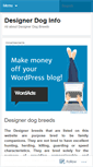 Mobile Screenshot of designerdoginfo.wordpress.com