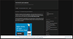 Desktop Screenshot of footnotesandmargins.wordpress.com