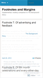 Mobile Screenshot of footnotesandmargins.wordpress.com