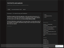 Tablet Screenshot of footnotesandmargins.wordpress.com