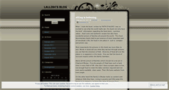 Desktop Screenshot of lalli84.wordpress.com