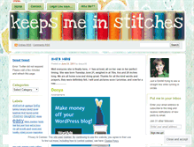 Tablet Screenshot of keepsmeinstitches.wordpress.com