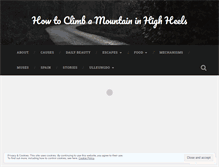 Tablet Screenshot of howtoclimbamountain.wordpress.com
