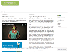Tablet Screenshot of motherofadvice.wordpress.com