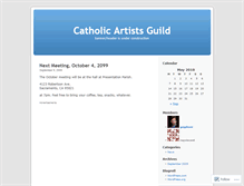 Tablet Screenshot of catholicartistsguild.wordpress.com