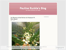 Tablet Screenshot of paulinerunkle.wordpress.com