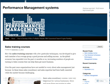 Tablet Screenshot of performancemanagementsystems.wordpress.com