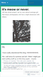Mobile Screenshot of itsmeowornever.wordpress.com