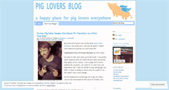 Desktop Screenshot of piglovers.wordpress.com