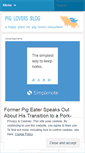 Mobile Screenshot of piglovers.wordpress.com