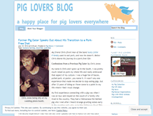 Tablet Screenshot of piglovers.wordpress.com