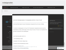 Tablet Screenshot of indiatigersafari.wordpress.com