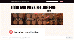 Desktop Screenshot of foodandwinefeelingfine.wordpress.com