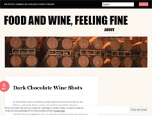 Tablet Screenshot of foodandwinefeelingfine.wordpress.com