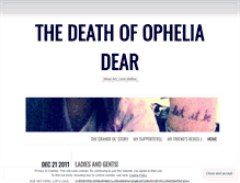 Tablet Screenshot of opheliadear.wordpress.com