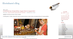 Desktop Screenshot of ilivetolearn.wordpress.com
