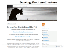 Tablet Screenshot of likedancingaboutarchitecture.wordpress.com