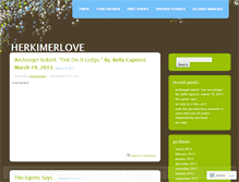 Tablet Screenshot of herkimerlove.wordpress.com