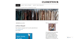 Desktop Screenshot of closettour.wordpress.com