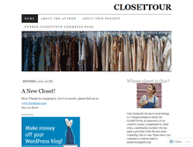 Tablet Screenshot of closettour.wordpress.com