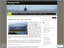 Tablet Screenshot of keepingstride.wordpress.com