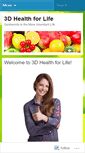 Mobile Screenshot of 3dhealthforlife.wordpress.com