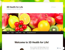 Tablet Screenshot of 3dhealthforlife.wordpress.com