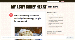 Desktop Screenshot of myachybakeyheart.wordpress.com