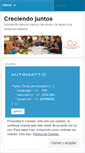 Mobile Screenshot of creciendojuntoszamora.wordpress.com